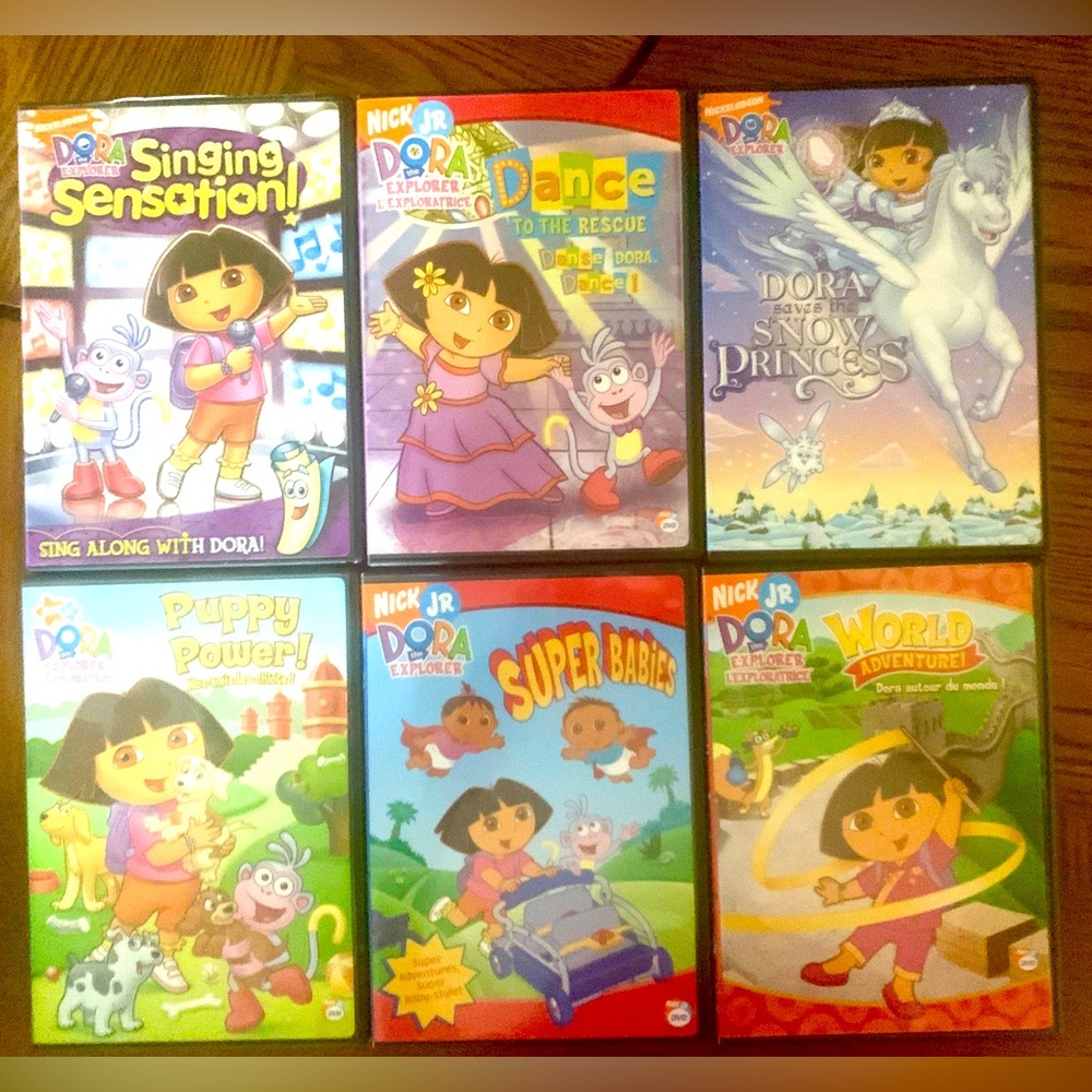 8 Dora DVDs